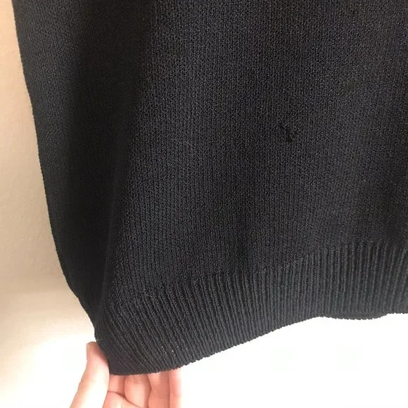 ST. JOHN Basics Black Knit Crop Tank Top Size Small - Picture 8 of 8